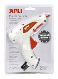 PISTOLA COLA TERMOFUSIBLE APLI 20W
