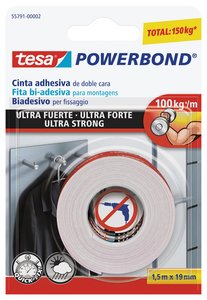 CINTA DOBLE CARA TESA 1,5x19 ULTRA FUERT