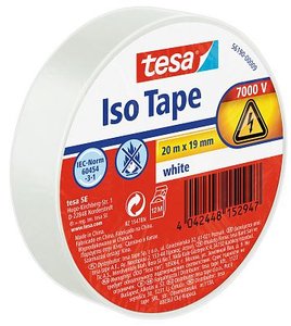 CINTA AISLANTE TESA PVC 20x19 BLANCO