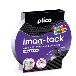 CINTA ADHESIVA PLICO IMAN-TACK 1m x20 mm