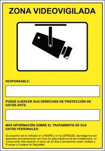 SEÑAL HOMOLOGADA CAMARA DE VIGILANCIA AM