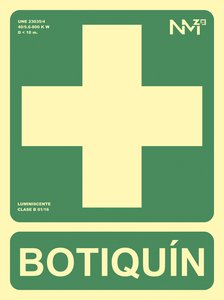 SEÑAL HOMOLOGADA BOTIQUIN