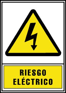 SEÑAL RIESGO ELECTRICO AMARILLO
