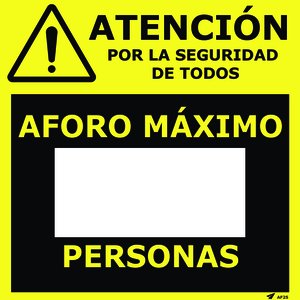 VINILO PARED 25x25 ROTULABLE AFORO MAXIM