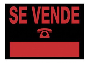 CARTEL ANUNCIO PVC 50x35 SE VENDE