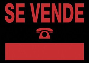 CARTEL ANUNCIO PVC 70x50 SE VENDE