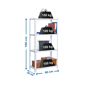 ESTANTERIA HOMECLASSIC MINI 4 ESTANTES