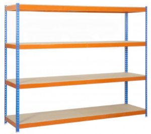 ESTANTERIA ECOFORTE AZUL/NARANJA