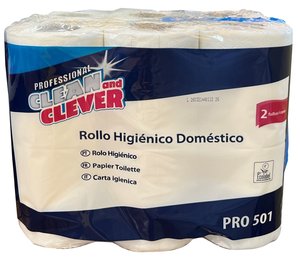 PAPEL HIGIENICO DOMESTICO 2 CAPAS 23M