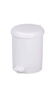 PAPELERA PL. CEP C/TAPA PEDAL 12L BLANCA