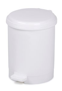 PAPELERA PL. CEP C/TAPA PEDAL 20L BLANCA