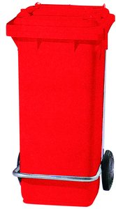 CONTENEDOR PROFESIONAL 120 L. ROJO