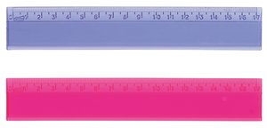 [400917] REGLA CRISTAL SAFTA 17 CENTIMETROS SURTI
