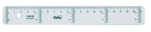 [400920] REGLA CRISTAL SAFTA 20 CENTIMETROS