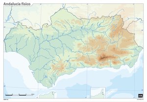 [MM0136] MAPA MUDO ERIK COLOR FISICO ANDALUCIA