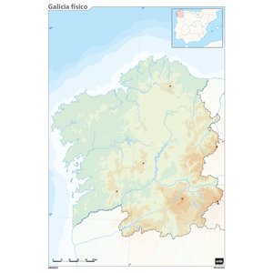 [MM0142] MAPA MUDO ERIK COLOR FISICO GALICIA