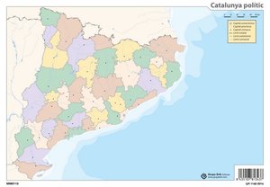 [MM0119] MAPA MUDO ERIK COLOR POLITICO CATALUNYA